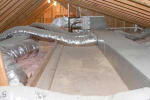 uninsulated ductwork in attic